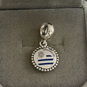 Pandora Uruguay Flag Exclusive Charm Pendant